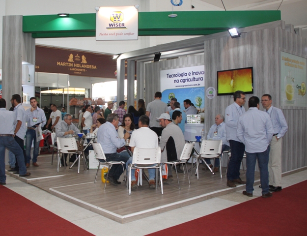 O estande da AgroWiser recebeu clientes e amigos - Fotos Ana Maria Diniz